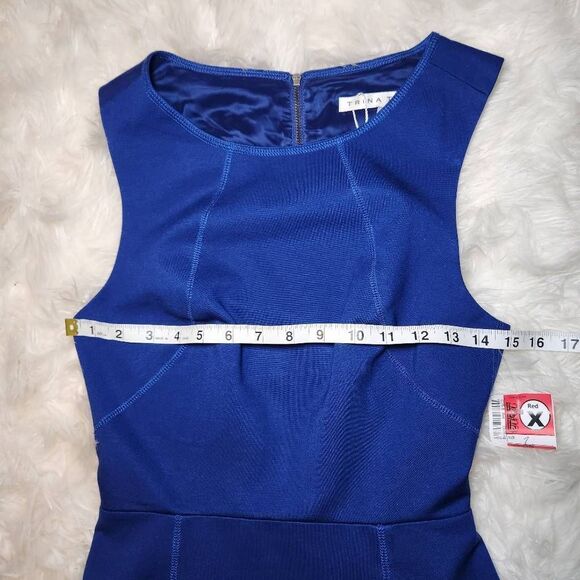 New Trina Turk Delphine Cutout Ponte Fit & Flare Dress - Picture 7 of 13